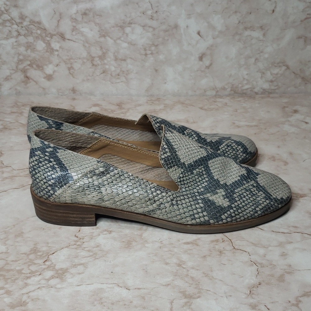 Lucky Brand Snakeskin Patterned Loafers Women's Shoes Size 8 - Picture 5 of 8